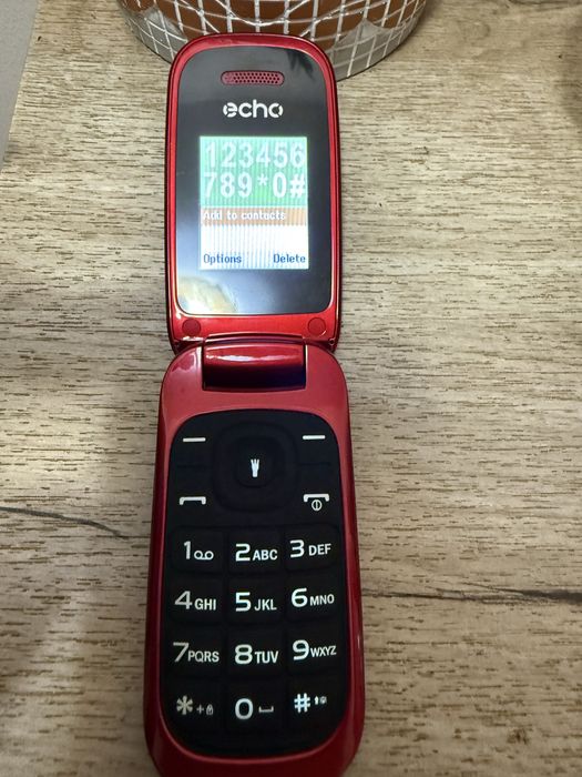 Telefon cu clapetă Echo Clap 2, Dual SIM, Red