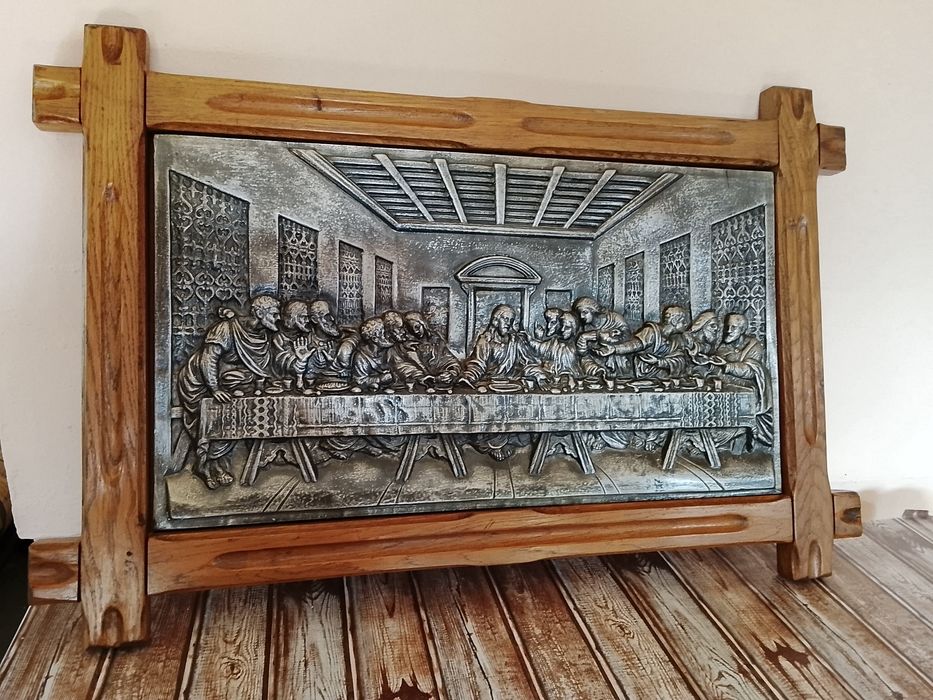 Icoana tablou Cină cea de taină, turnat în relief