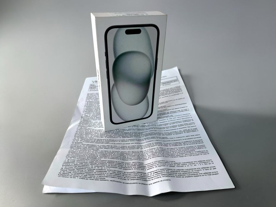 Apple iPhone 15 128GB Black НЕРАЗПЕЧАТАН! 3г. Гаранция!