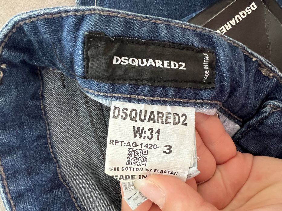 Pantaloni scurți blugi Dsquared2 – Mărimea W31 noi cu eticheta