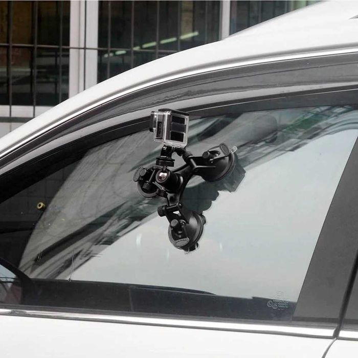 Sistem prindere cu 3 ventuze si cap tip bila GoPro SJCAM DJI Insta360