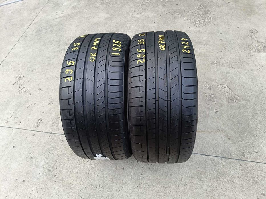 Doua anvelope de vara 295 35 21 pirelli p zero pz4 profil 7 mm dot 2424 , 2025