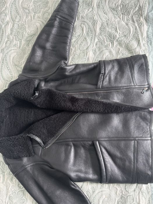 Кожанная дубленка