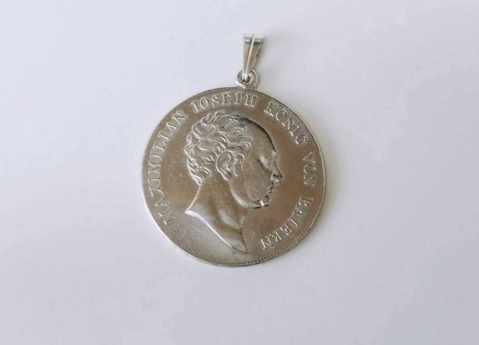 Veche moneda pandantiv, Bavaria ½ taler, 1808