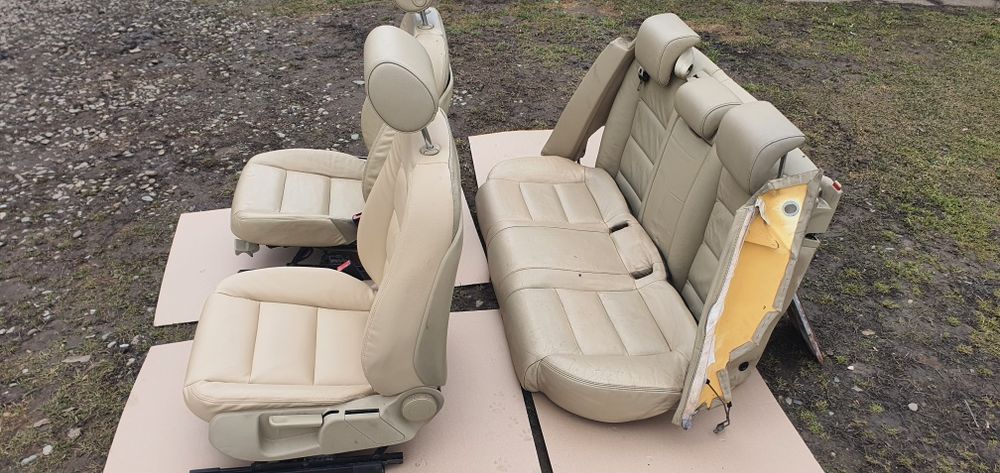 Scaune interior piele crem cu bancheta spate audi a4 b7 audi a4 b6