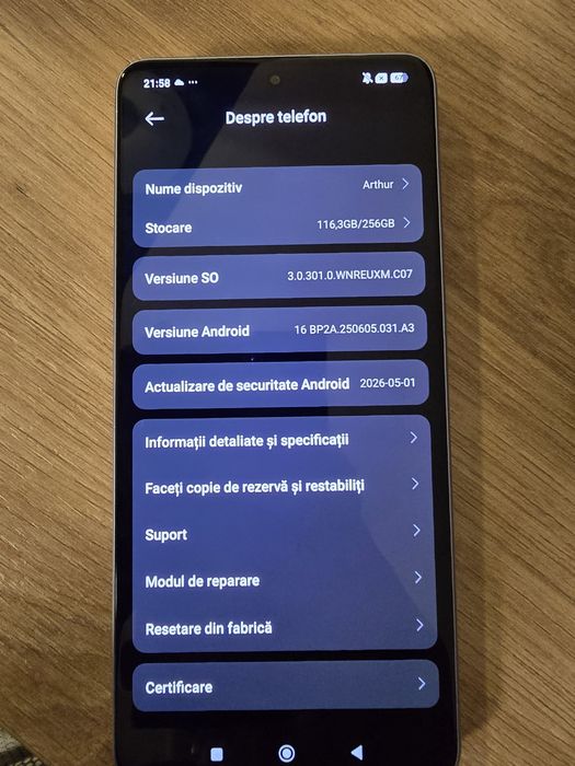 Xiaomi Redmi Note 13 Pro 5G • 256GB / 8GB RAM • Ca Nou / Impecabil