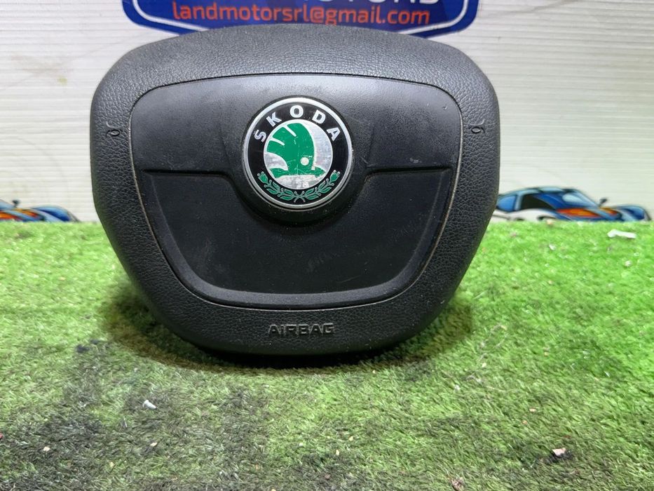 AIRBAG VOLAN SKODA FABIA AMBIENTE II FAB 1.6 DIESEL 2012 COD OEM 5J0880201K / HATCHBACK 2007-2014