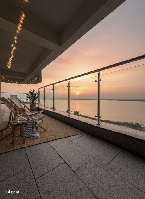 Vedere la mare in complex cu piscina si parcare privata