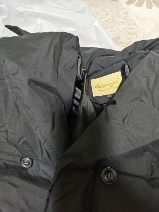 Пуховик с поясом