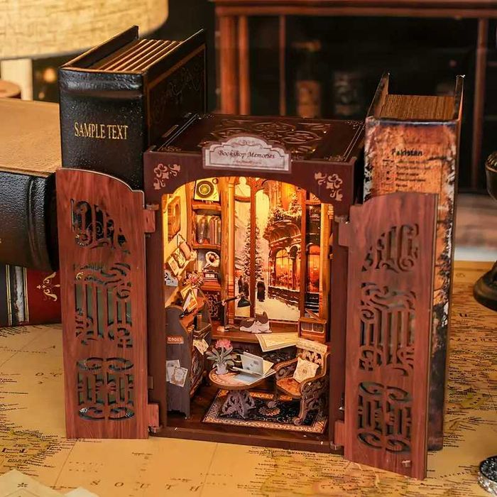 Сглобяем Модел за Библиотека, Разделител на Книги, BOOK NOOK, 3Д Пъзел