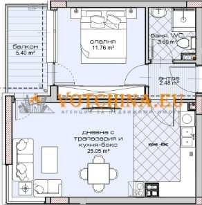 Продава се Двустаен апартамент в Варна, Център - 67 кв.м за 684 €/кв.м - Снимка #3