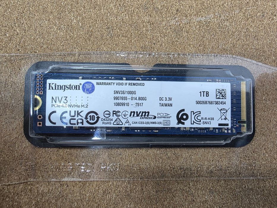 Продам ssd m2 на 1000gb 
Новый
С гарантией
Не использованный