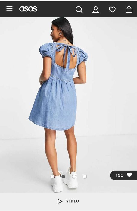 Rochie denim Asos