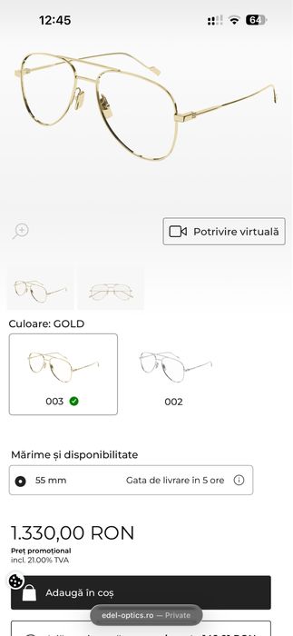 Vand rame ochelari YSL