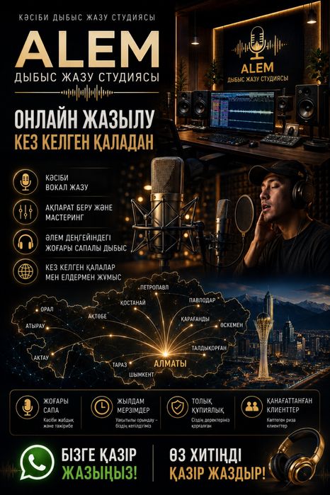 Студия звукозаписи (онлайн запись)