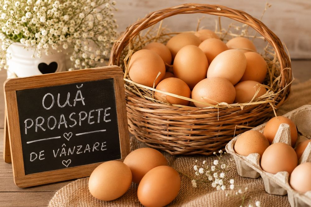 Oua de țară- prospețime garantată
