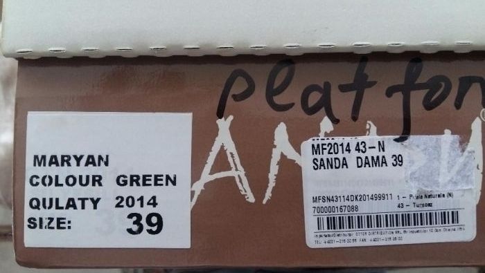 sandale piele -platforma
