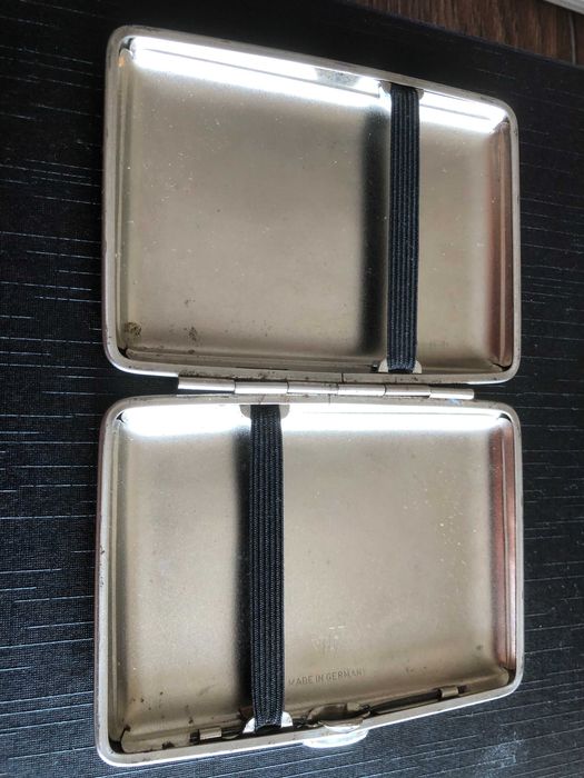 Метална табакера V.H. (Von Hofe) Made in Germany,  компактна 14 цигари