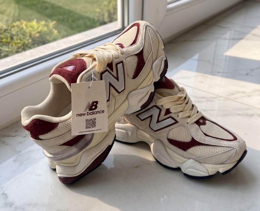 Adidasi New Balance 9060 Crem Visiniu