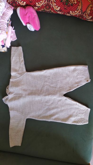 Комбинезон теплый вязаный