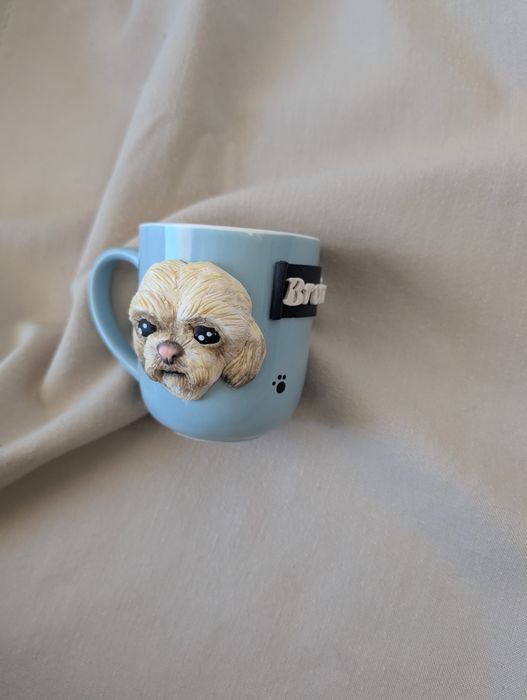 Cana personalizata figurina din lut  polimeric animal de companie
