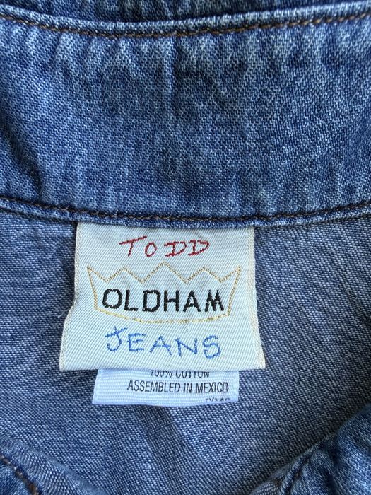 Camasa Blug TODD OLDHAM Western Deosebit Albastru Barbati | Marime L