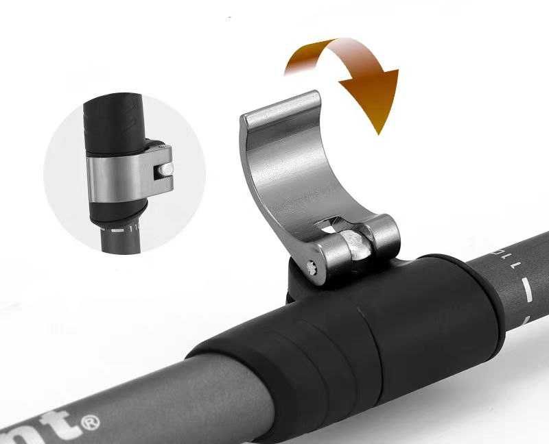 Exponent трекинговые палочки с пробковой ручкой металлические клипсы