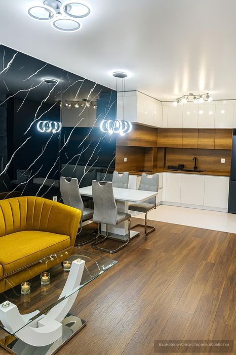 Дизайнерски двустаен апартамент под наем в жк. Тракия