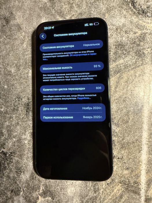 iPhone 16 pro max 512 gb 93% 2сим актив