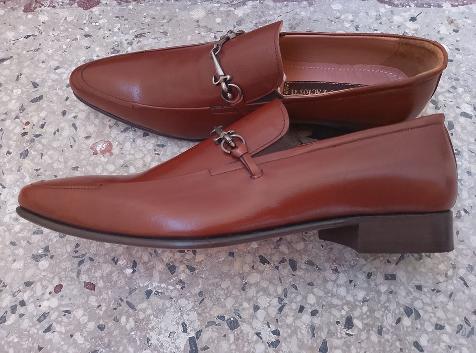 Cesare Paciotti Horsebit leather loafer мъжки мокасини 41 номер