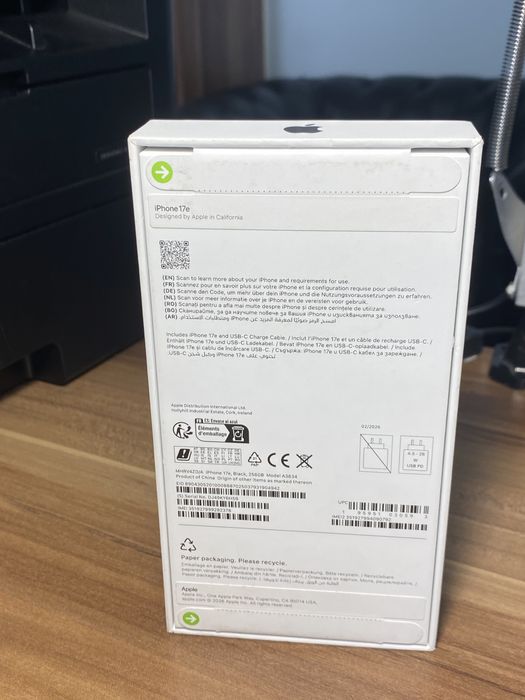 iPhone 17e• 256 GB • Black / Cod produs: 2378