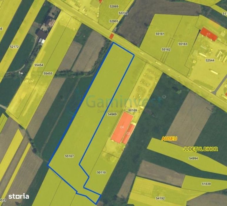 Teren  15782 mp cu deschidere la E60 in Auseu, Bihor,Gaminvest,V4541d
