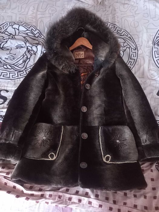 Шикарная мутоновая шуба
