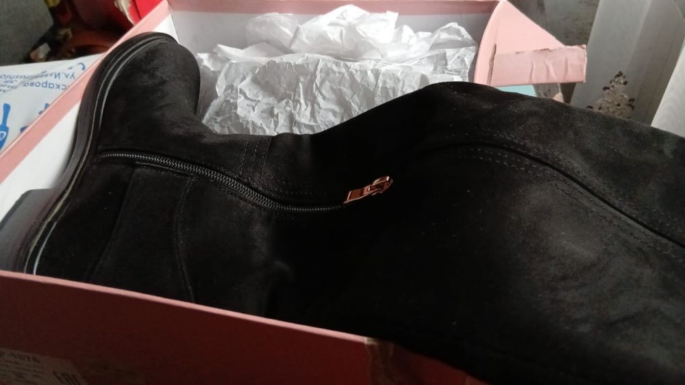 замшевые сапоги 35 размер