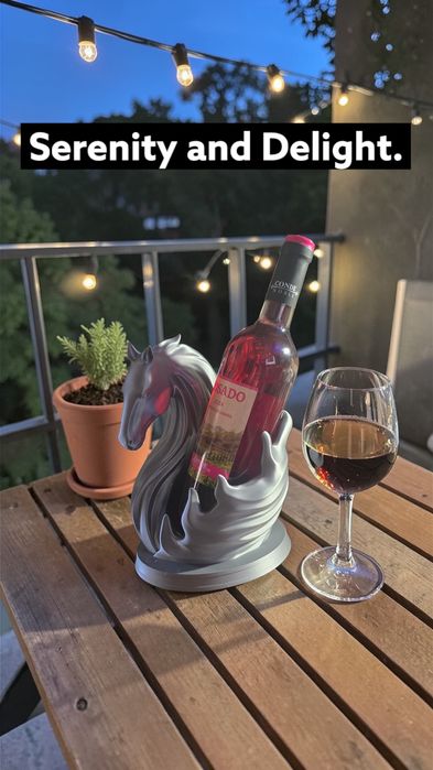 Стойка за вино от PLA или PETG  пластмаса 3д принтирана