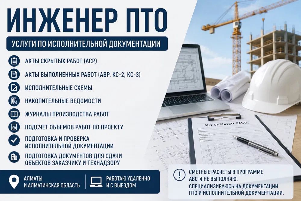 Услуга Инжинер ПТО  (онлайн)