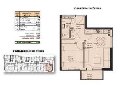 Продава се Двустаен апартамент в Варна, Кайсиева градина - 63 кв.м за 1842 €/кв.м - Снимка #2