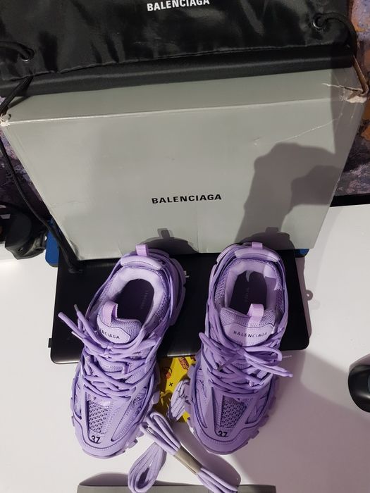 Balenciaga logo track lila