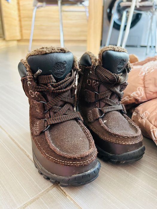 Timberland ОРИГИНАЛНИ Бебешки зимни кожени боти