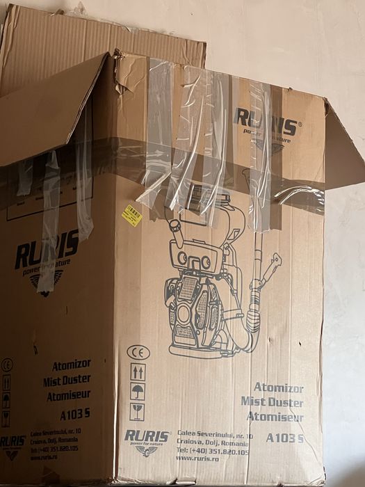 Atomizor RURIS A103S, 3 CP, 16 L, cu pompă – stare foarte bună