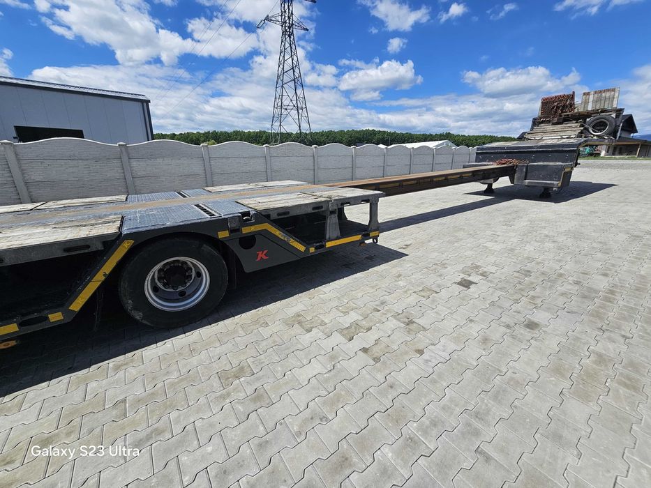 2021 low loader semitrailer Kassbohrer  4 axe , extensibil 7M