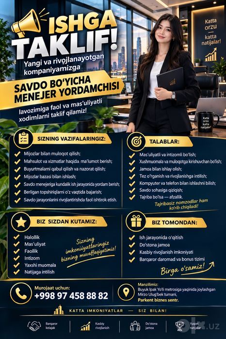 oʻz biznesingiz in biz bilan quring