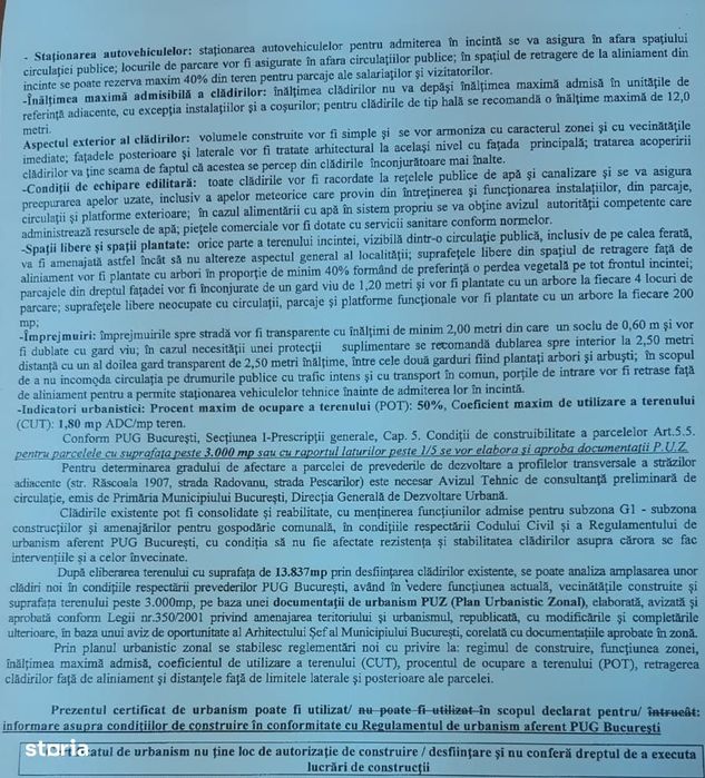 Teren 13836 mp dezvoltare zona Colentina Fundeni Plumbuita
