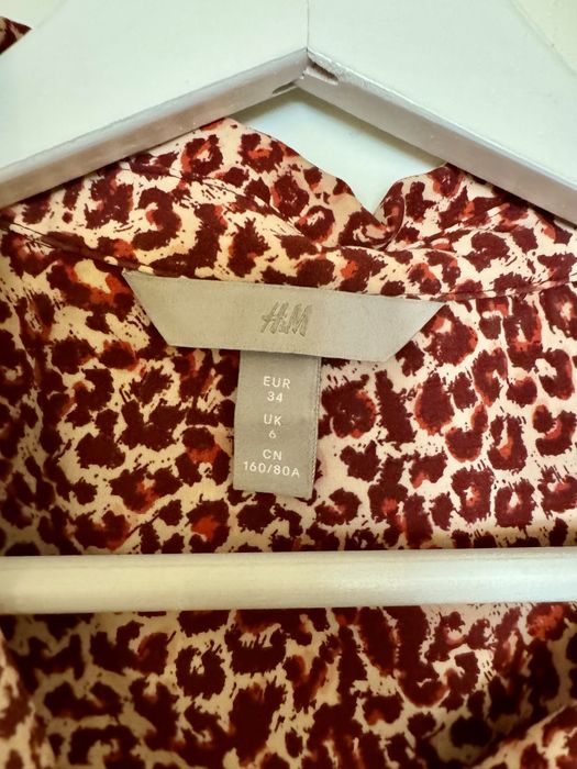 H&M риза в леопардов принт