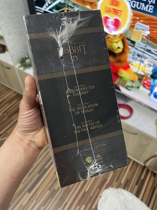 Blu-ray The Hobbit 3D+2D 1-3 Trilogy Extended Version sigilat