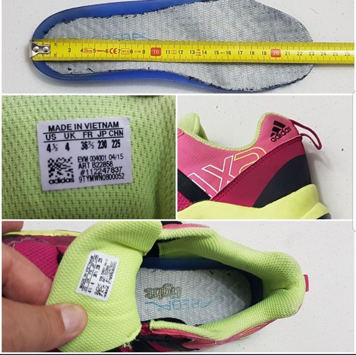 Adidas Outdoor Ax 2 K Lace Up Hiking Sneakers, EU 36 2/3, Traxion