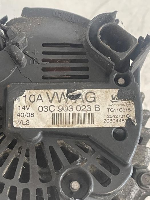 Alternator 1.6Fsi Volkswagen Golf Plus 5M1, 521 2004 - 2013, Audi A3 Ii 8P1 2003 - 2013 208044814 03C903023B