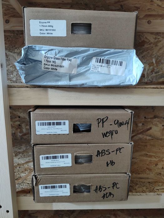 Filament tehnic Eryone ABS-PC / PP /  Nylon-GF PA6