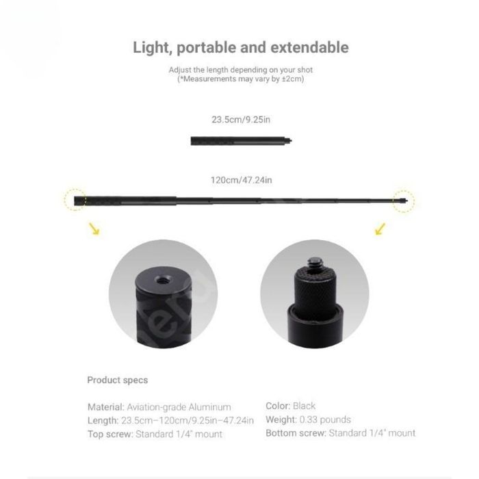 Невидим селфи стик Insta360