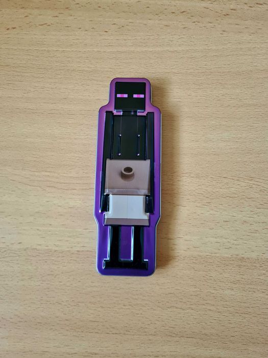 Enderman + figurina, metal box, Lego Minecraft
